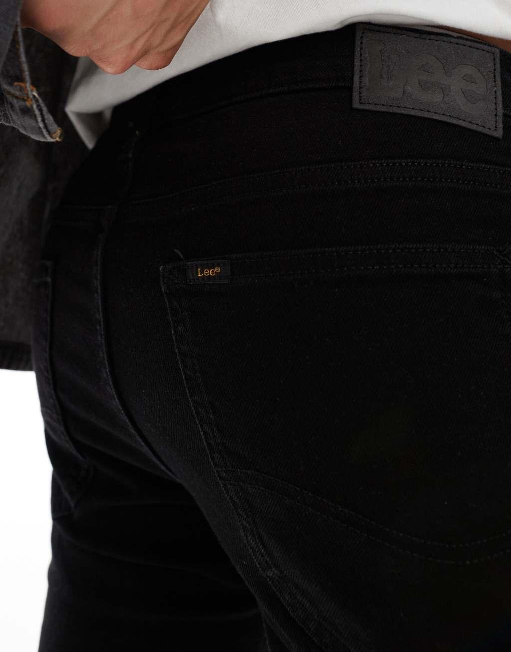 Lee Luke slim tapered jeans in rinsed black Product Image
