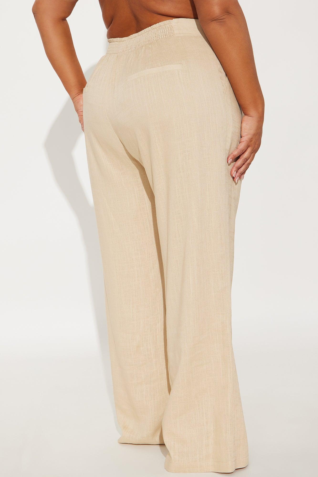 Make A Statement Linen Trouser - Tan Product Image