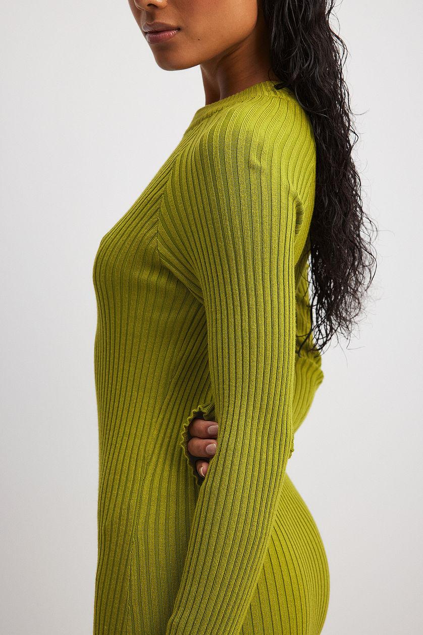 Knitted Ribbed Maxi Dress Product Image