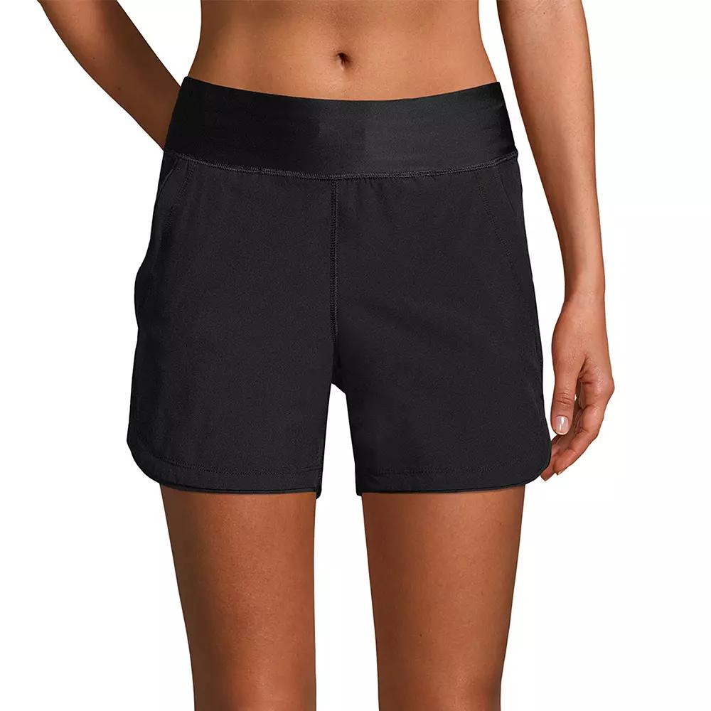 Women's Lands' End 5" Quick Dry Swim Shorts With Panty,  Product Image