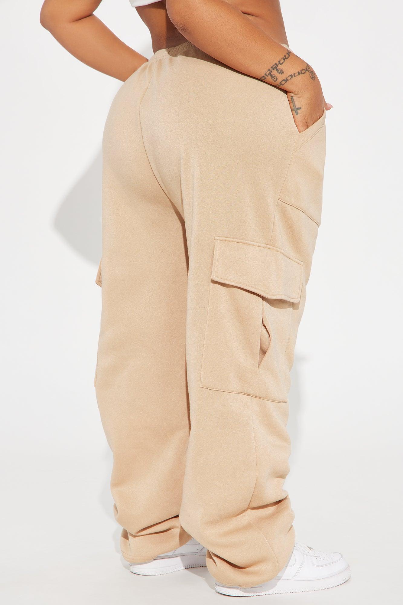 Tessa Fleece Lounge Jogger - Sand Product Image