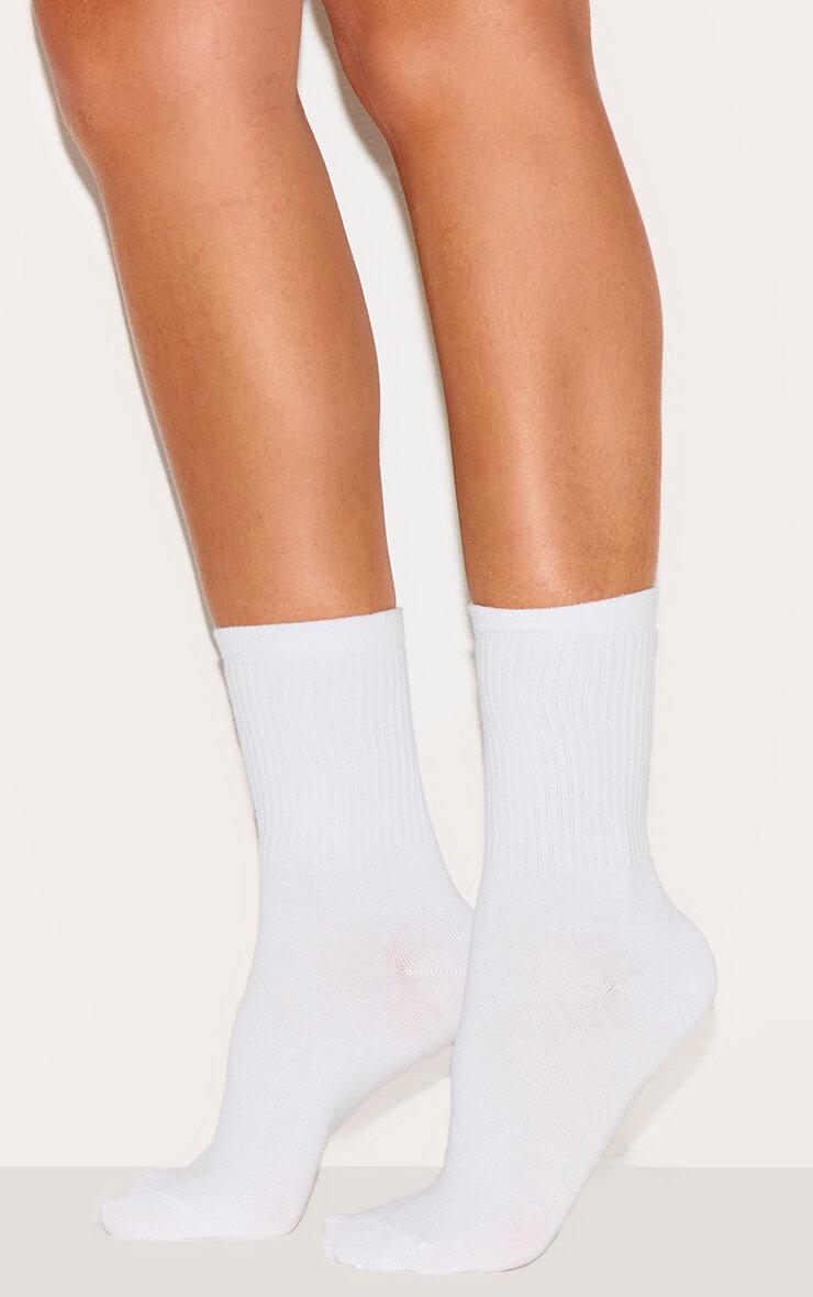 Basic White Sport Socks Product Image