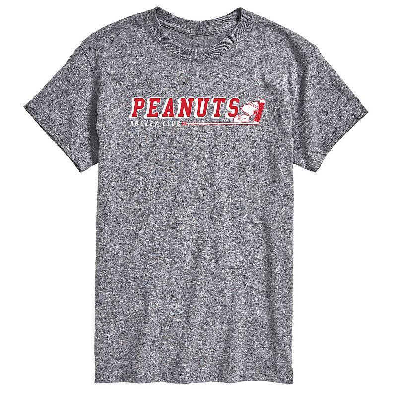 Big & Tall Peanuts Hockey Club Tee, Men's,  Product Image