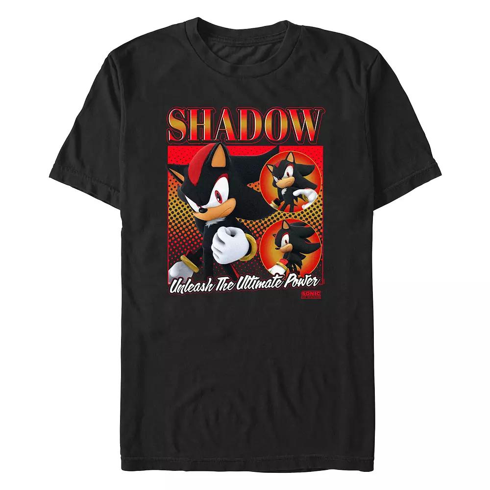Big & Tall Sonic the Hedgehog Shadow Portraits Unleash The Ultimate Power Graphic Tee, Men's,  Product Image