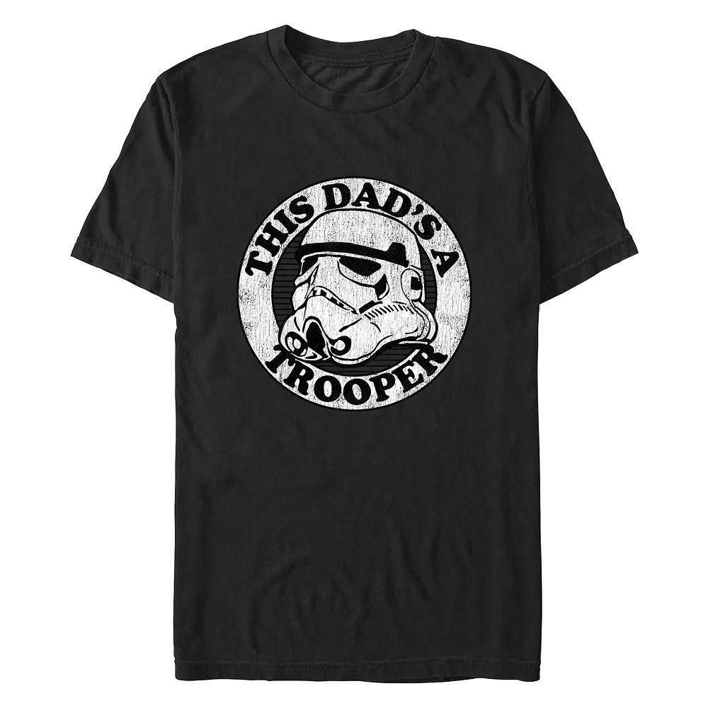Men's Star Wars This Dad's A Trooper Graphic Tee, Size: XXL, Black Product Image