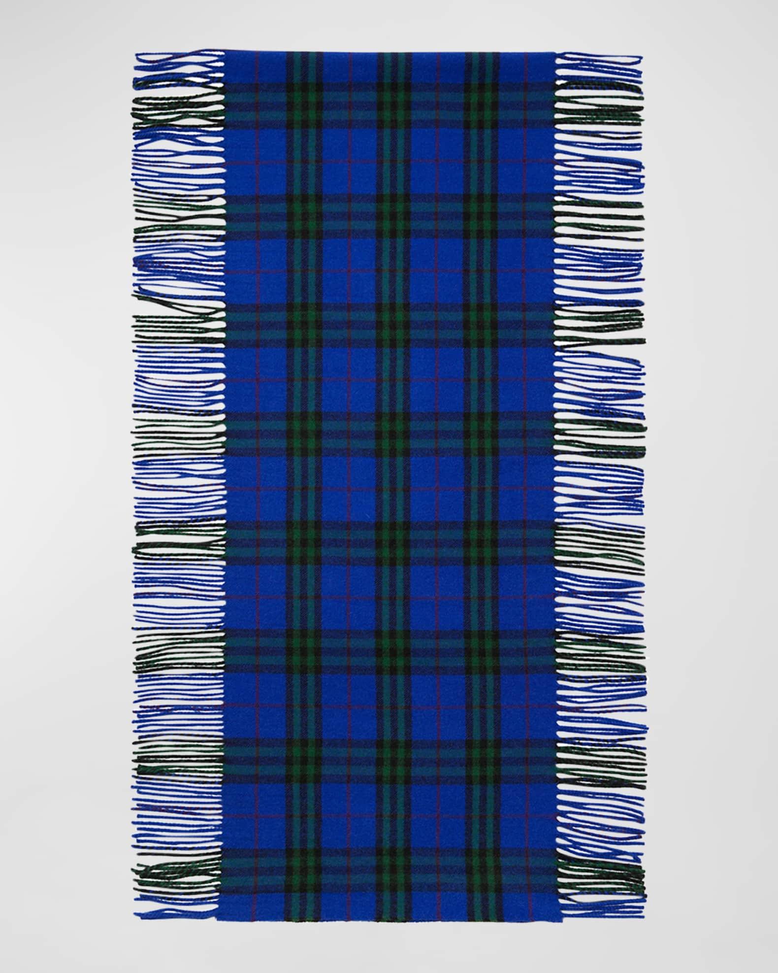 Men's Cashmere Check Rectangle Scarf Product Image