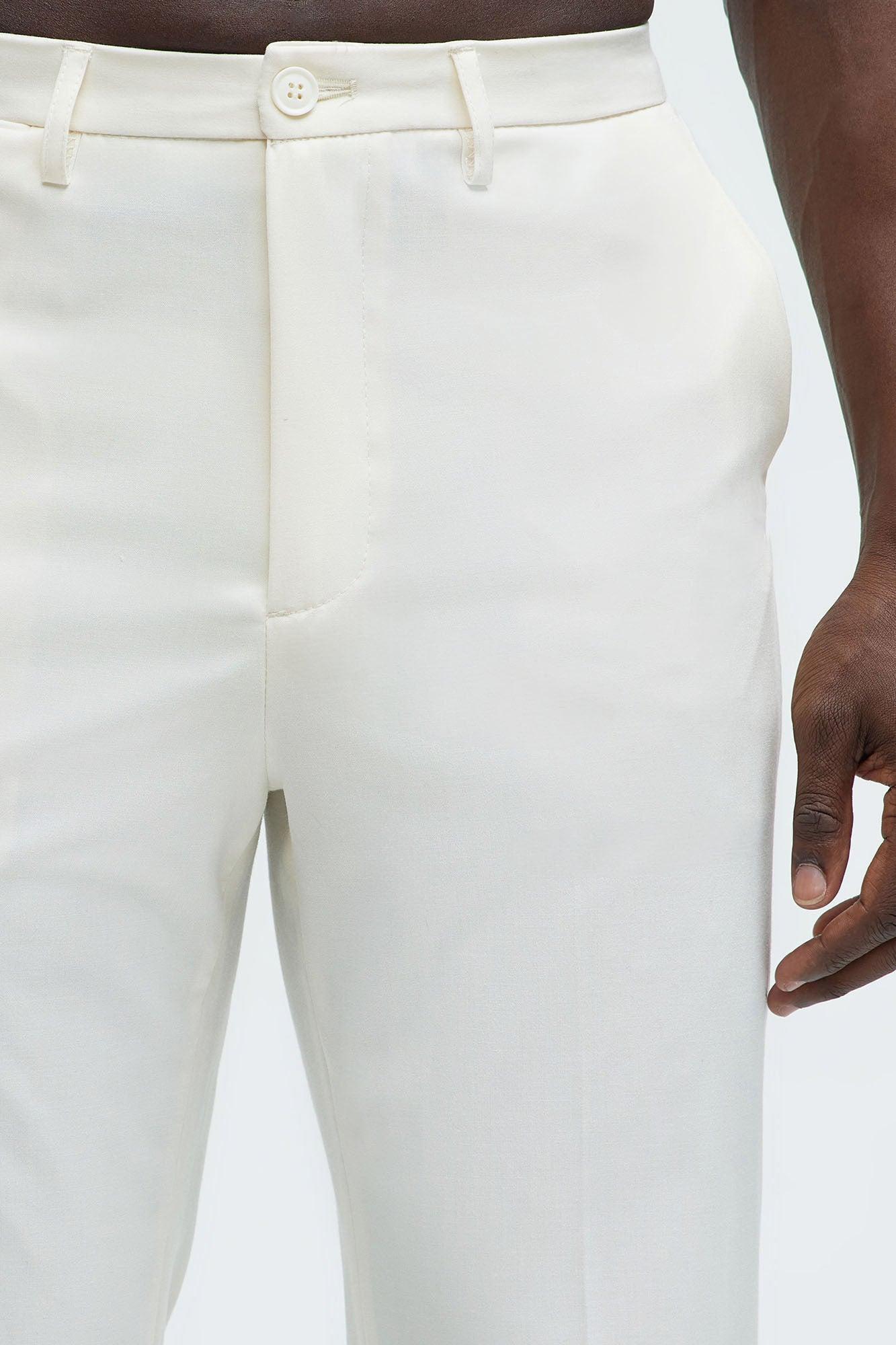 The Modern Stretch Slim Trouser - Off White Product Image