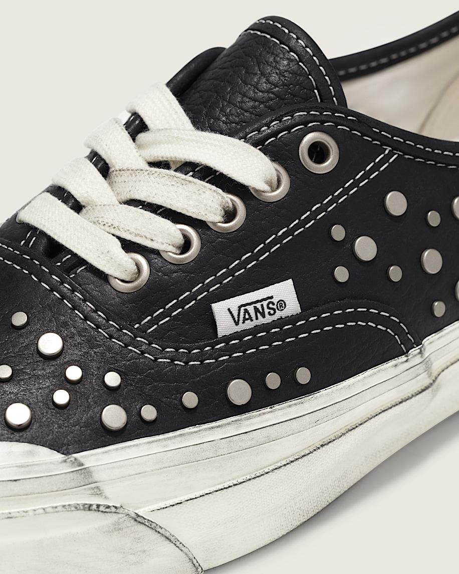 Premium Authentic Studded Leather Shoe in Nocturnal Black| Vans US Product Image