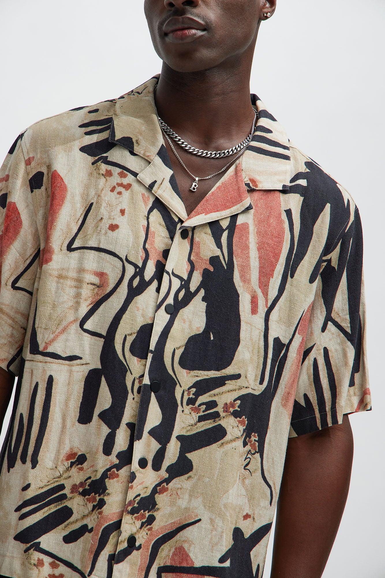 Lascaux Shirt - Tan/Multi Product Image