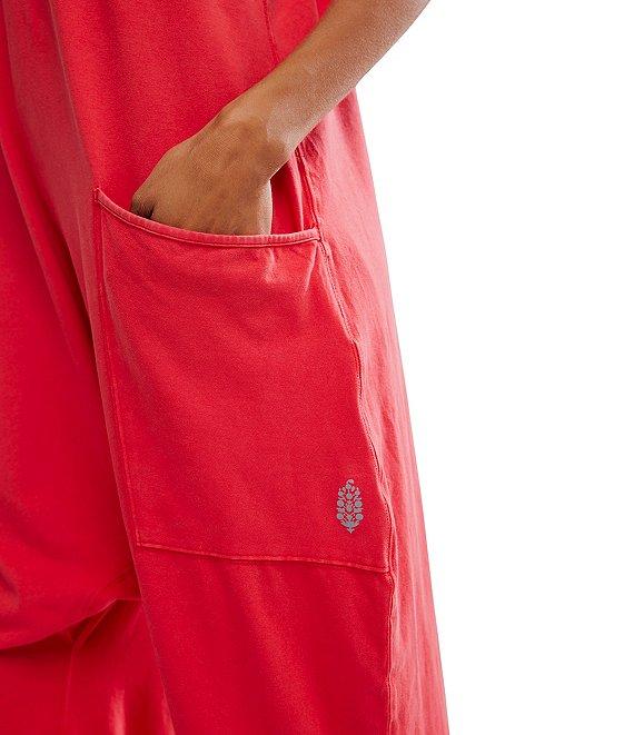 Free People FP Movement Sleeveless Scoop Neck Ankle Length Patch Pocket Hot Shot Onesie Product Image