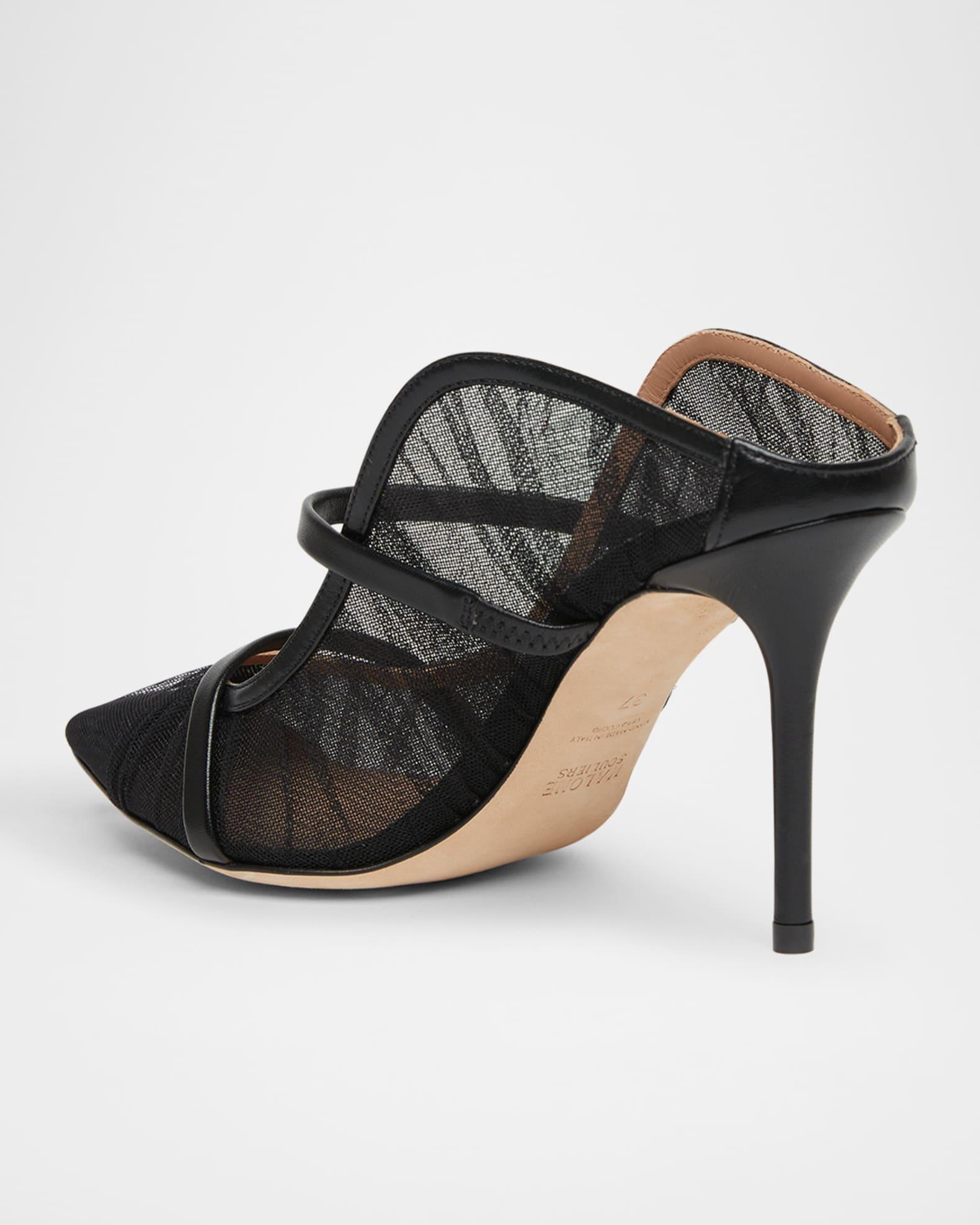 Maureen Tulle Dual-Band Mule Pumps Product Image