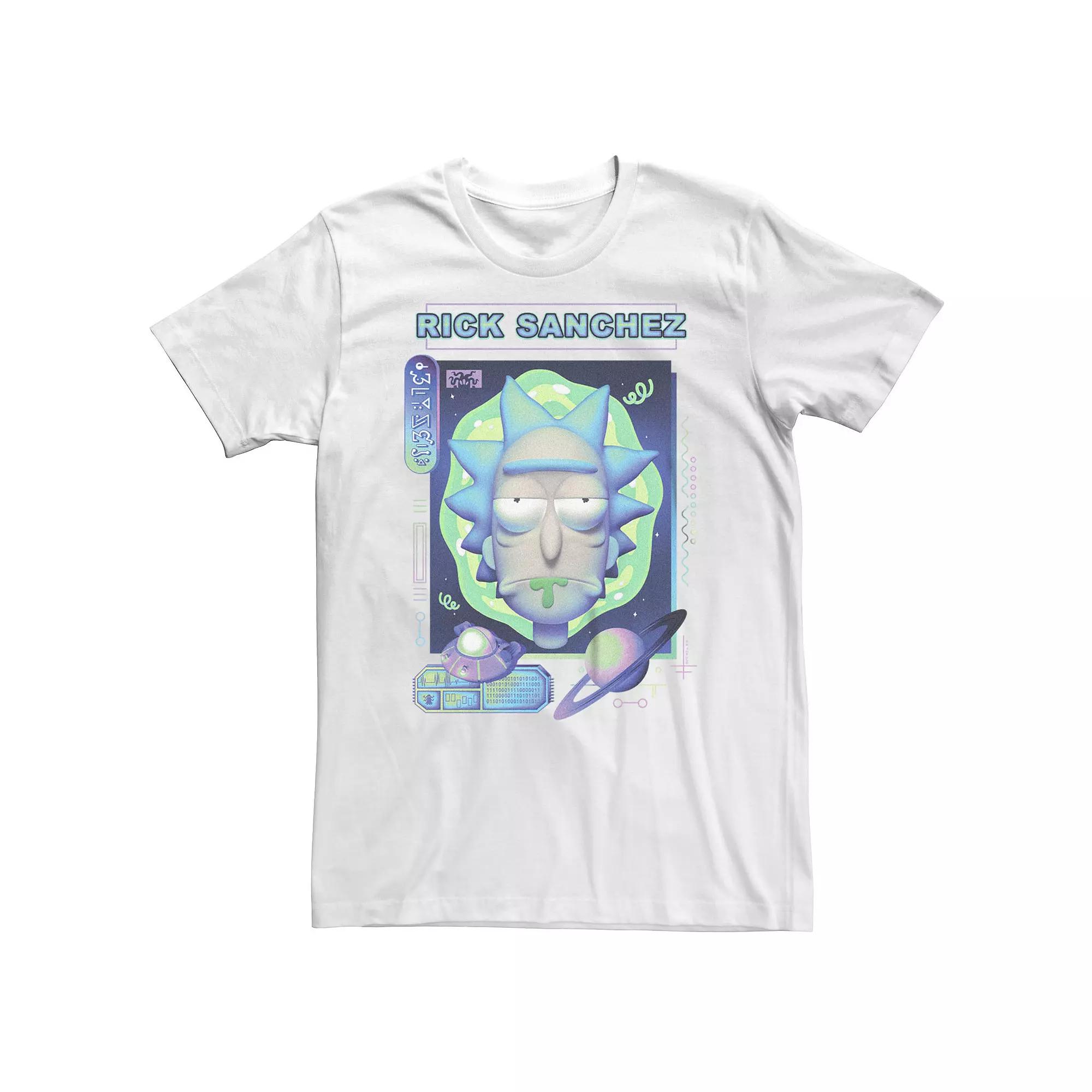Big & Tall Rick And Morty Sanchez Poster Tee, Men's,  Product Image