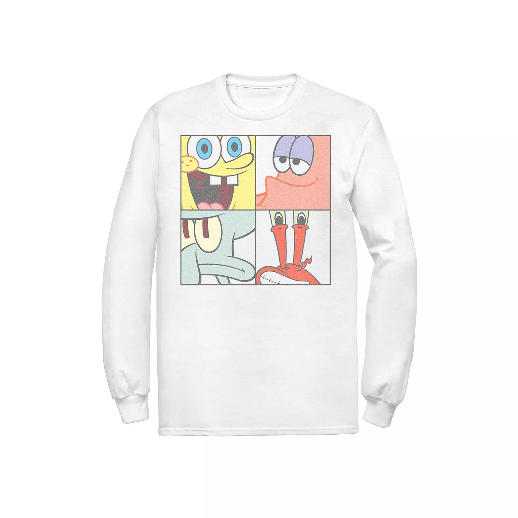 Men's Spongebob 4 Square Close Up Tee,  Product Image
