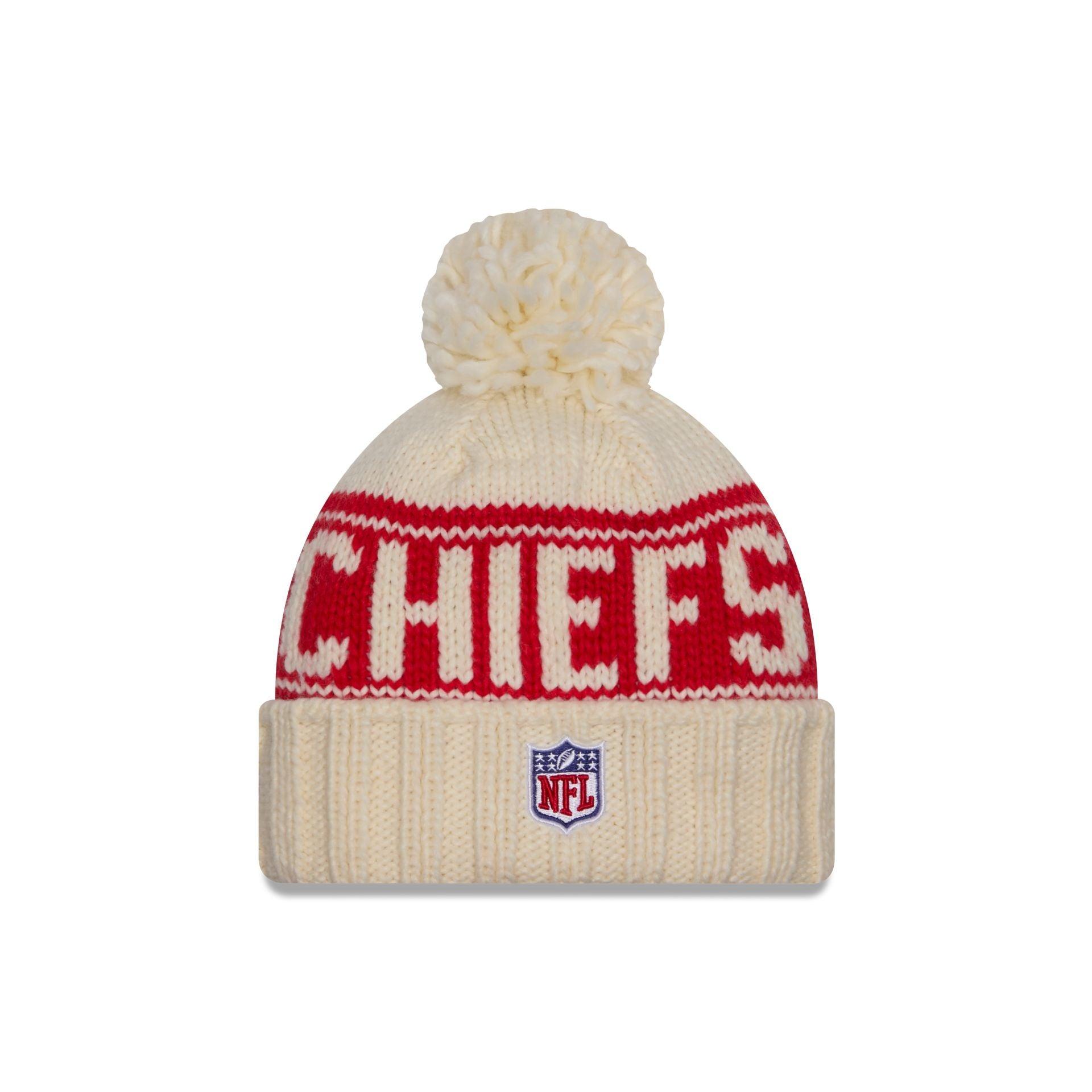 Kansas City Chiefs 2024 Cold Weather Chrome Pom Knit Hat Female Product Image
