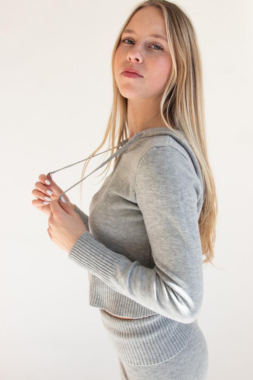 Soft Knit Zip Up Hoodie Product Image