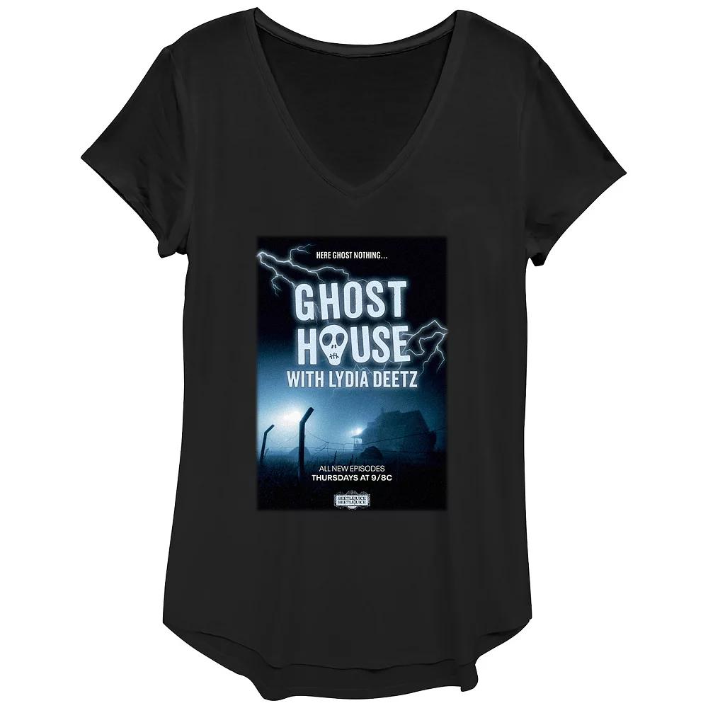 Women's Beetlejuice 2 Ghost House All New Episodes Graphic Tee,  Product Image