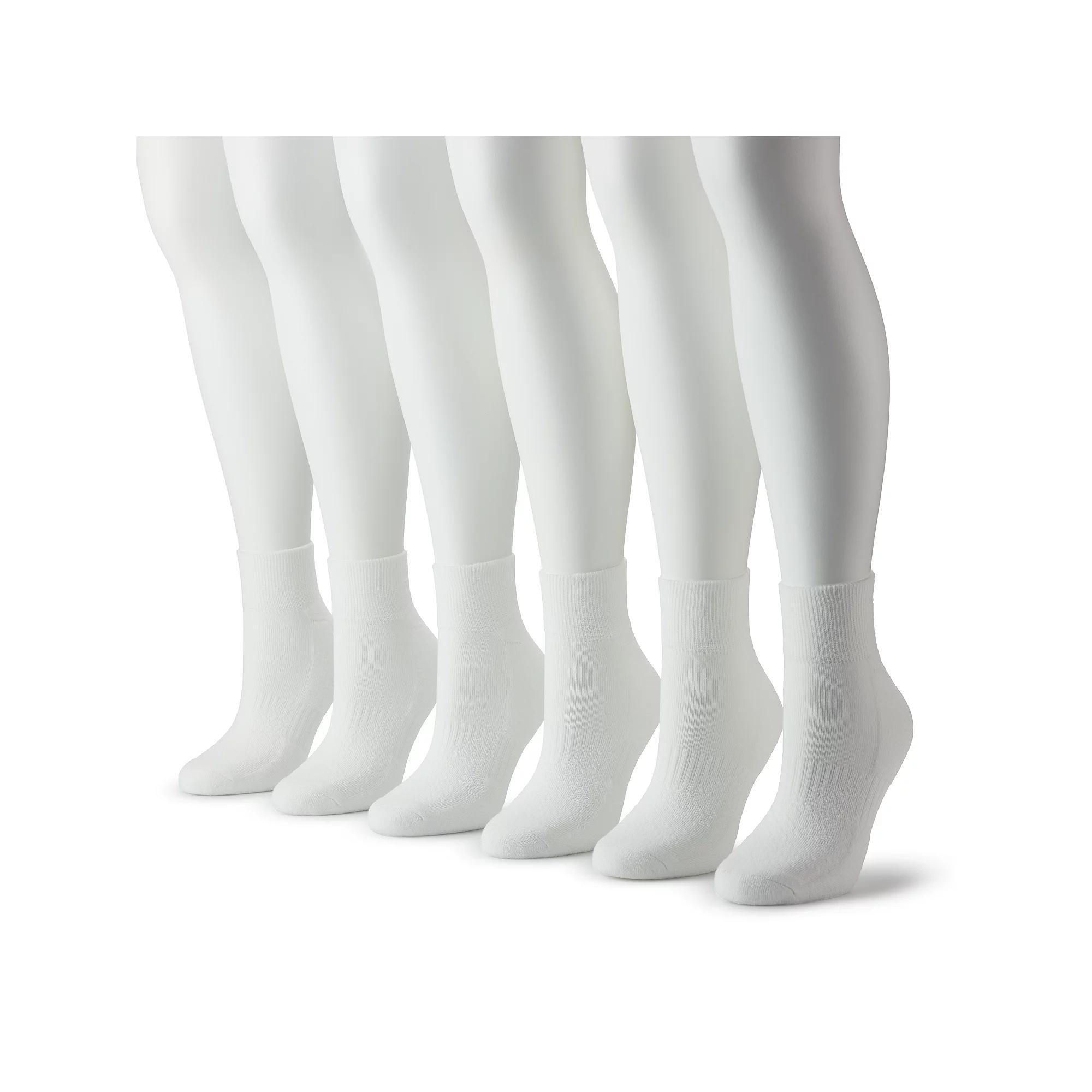 Womens FLX Ladies 6-Pack Athletic Quarter Socks Product Image