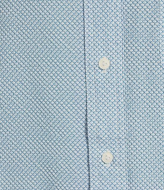 Cremieux Blue Label Performance Brrr°® Stretch Card Suits Seersucker Short Sleeve Woven Shirt Product Image