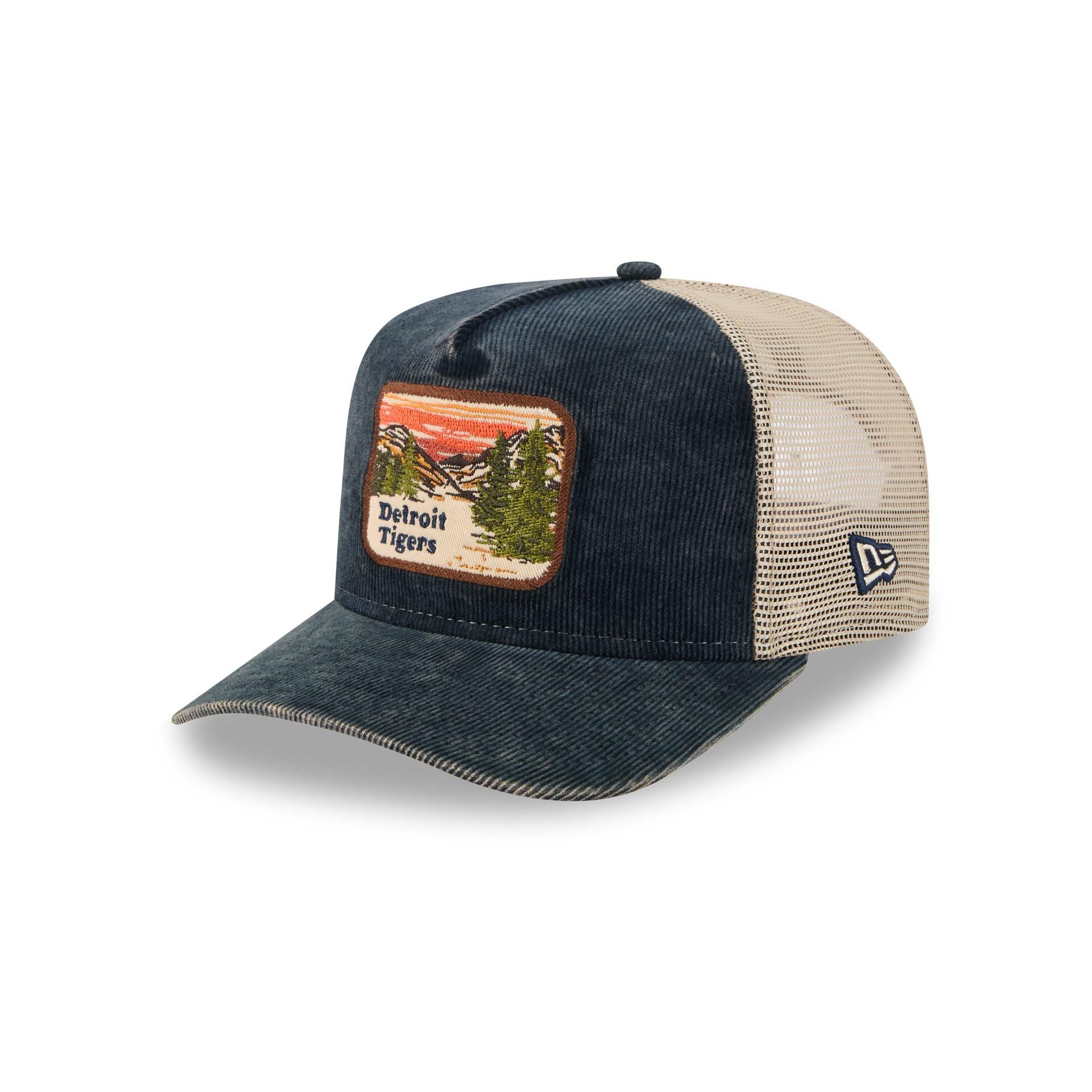 Detroit Tigers Vintage Landscape 9FIFTY A-Frame Trucker Hat Male Product Image