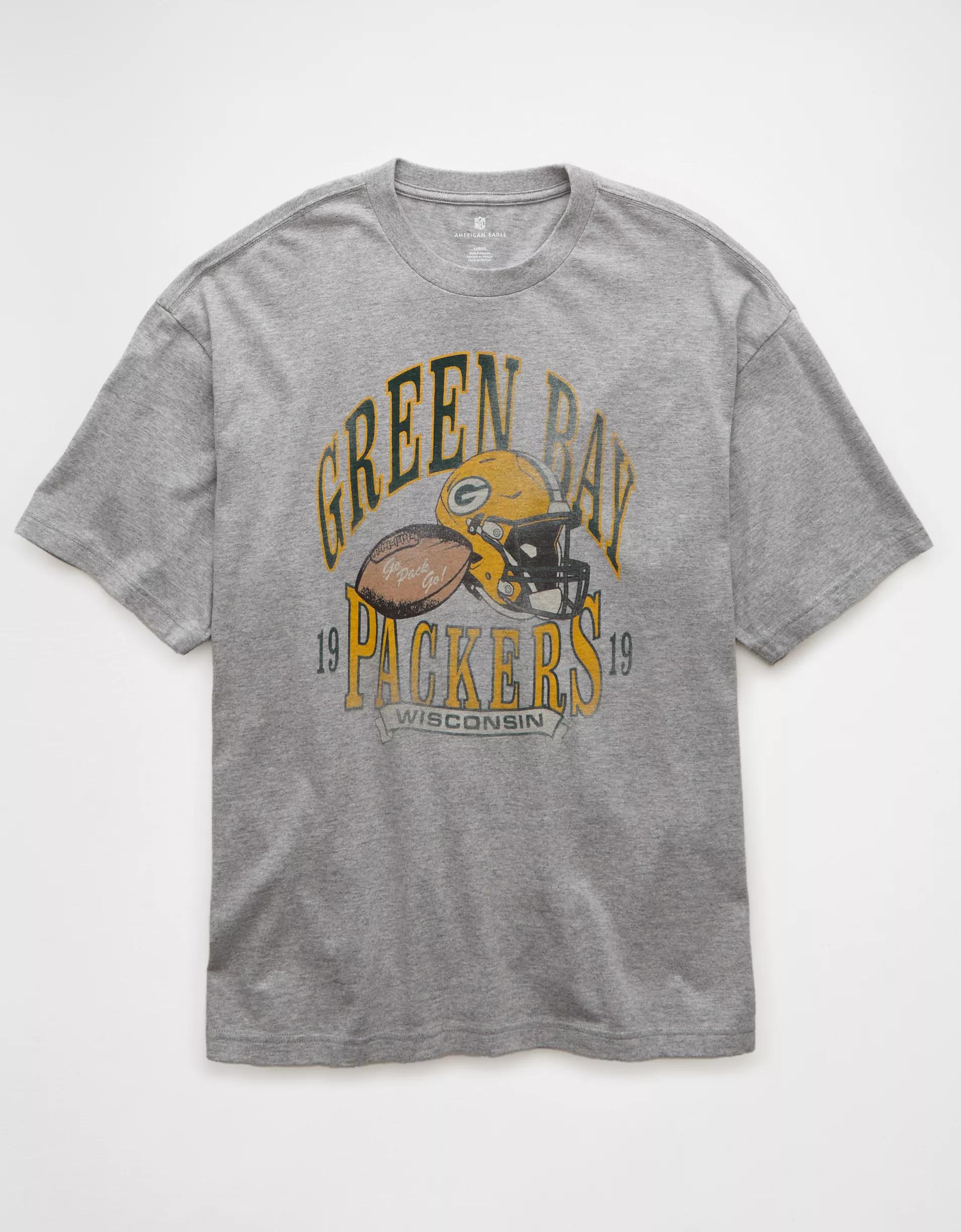AE Boxy NFL Green Bay Packers Graphic T-Shirt Product Image
