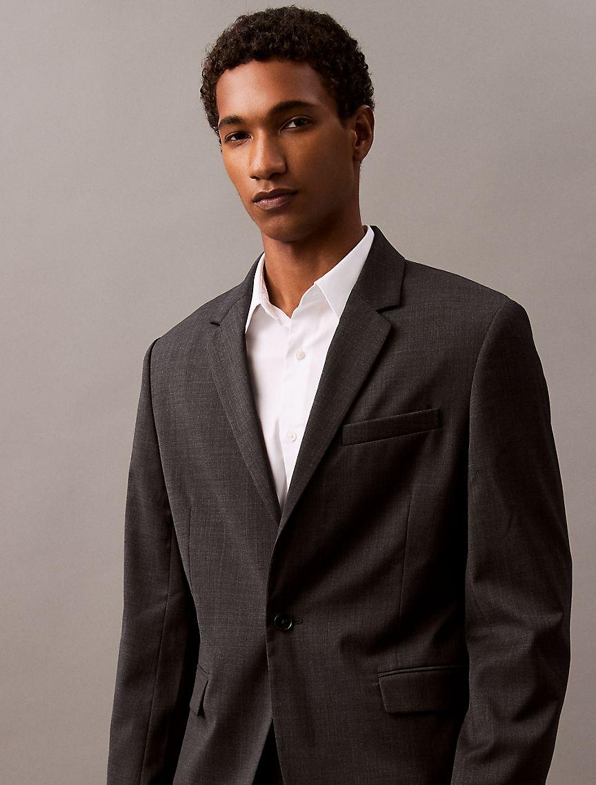 Wool Blend Single-Breasted Blazer Product Image