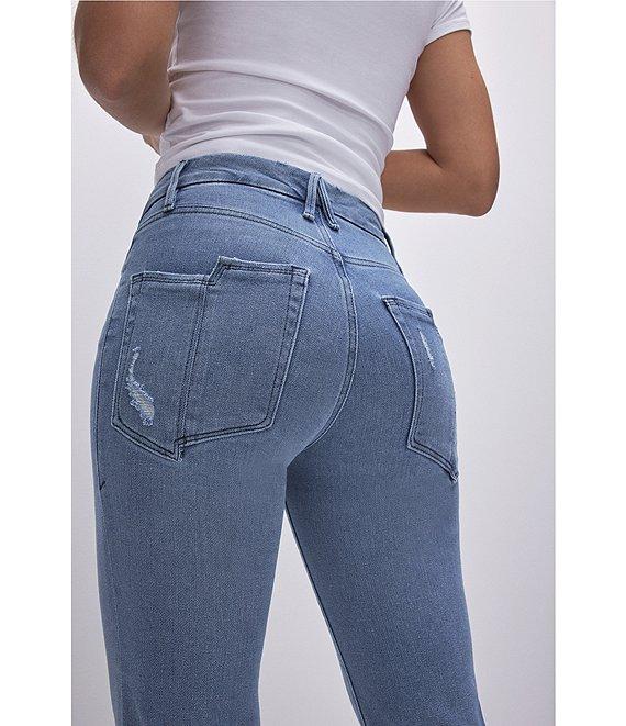 Good American Good Legs Straight Denim Split Pocket Jeans Product Image