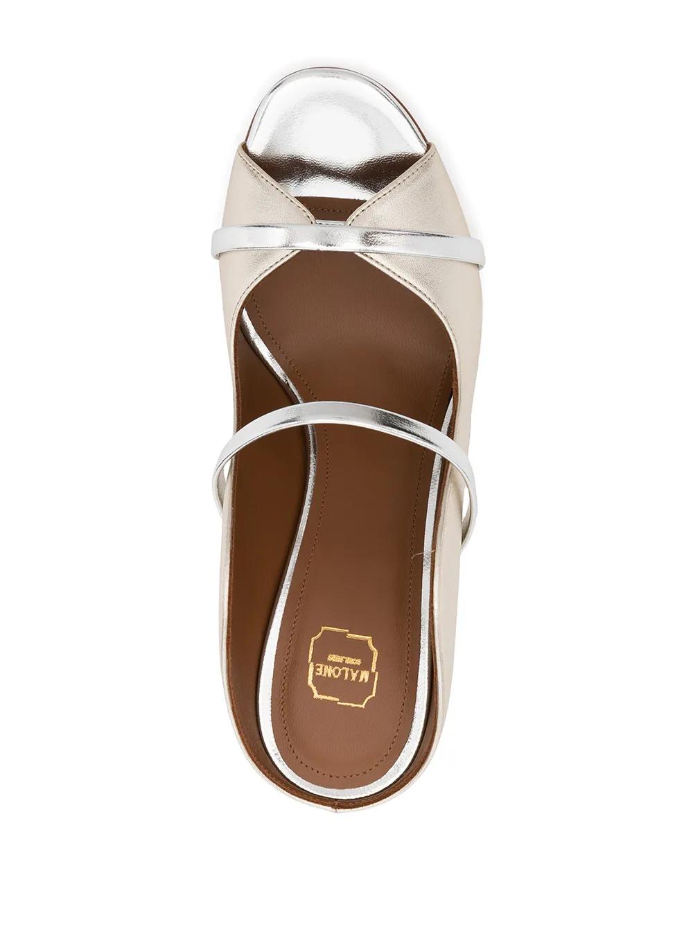 slip-on peep-toe sandals Product Image