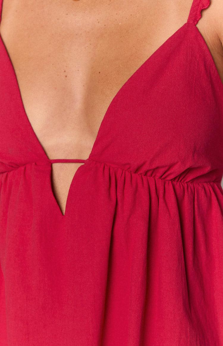 Tammie Red Mini Dress Product Image