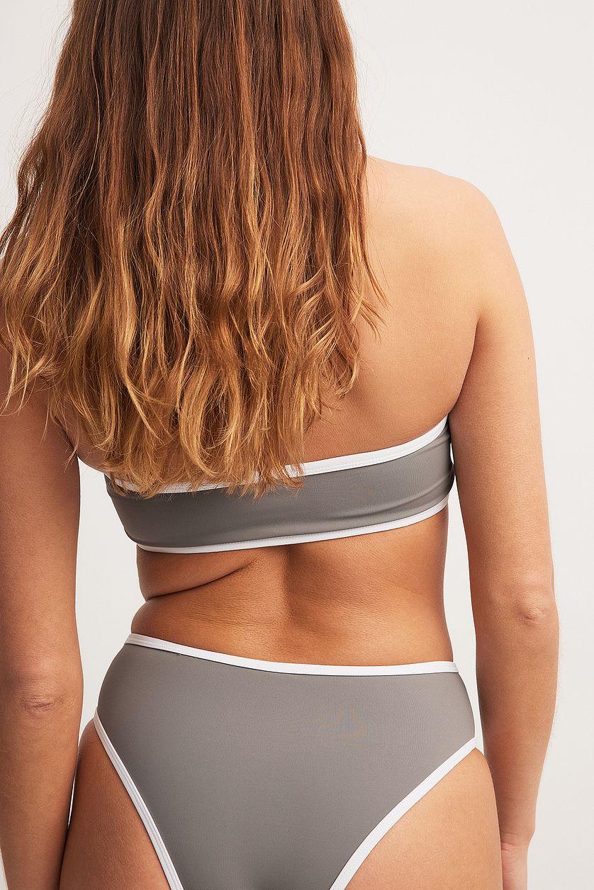Contrast Detail High Leg Bikini Panty Product Image