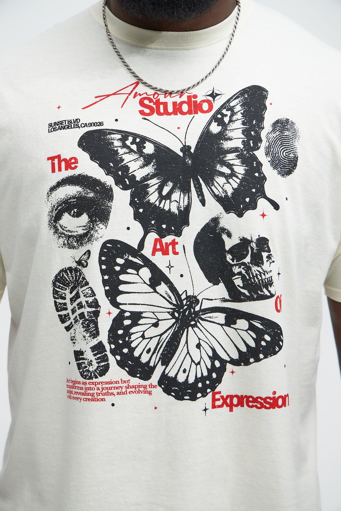 The Amour Studio Short Sleeve Tee - Natural Product Image