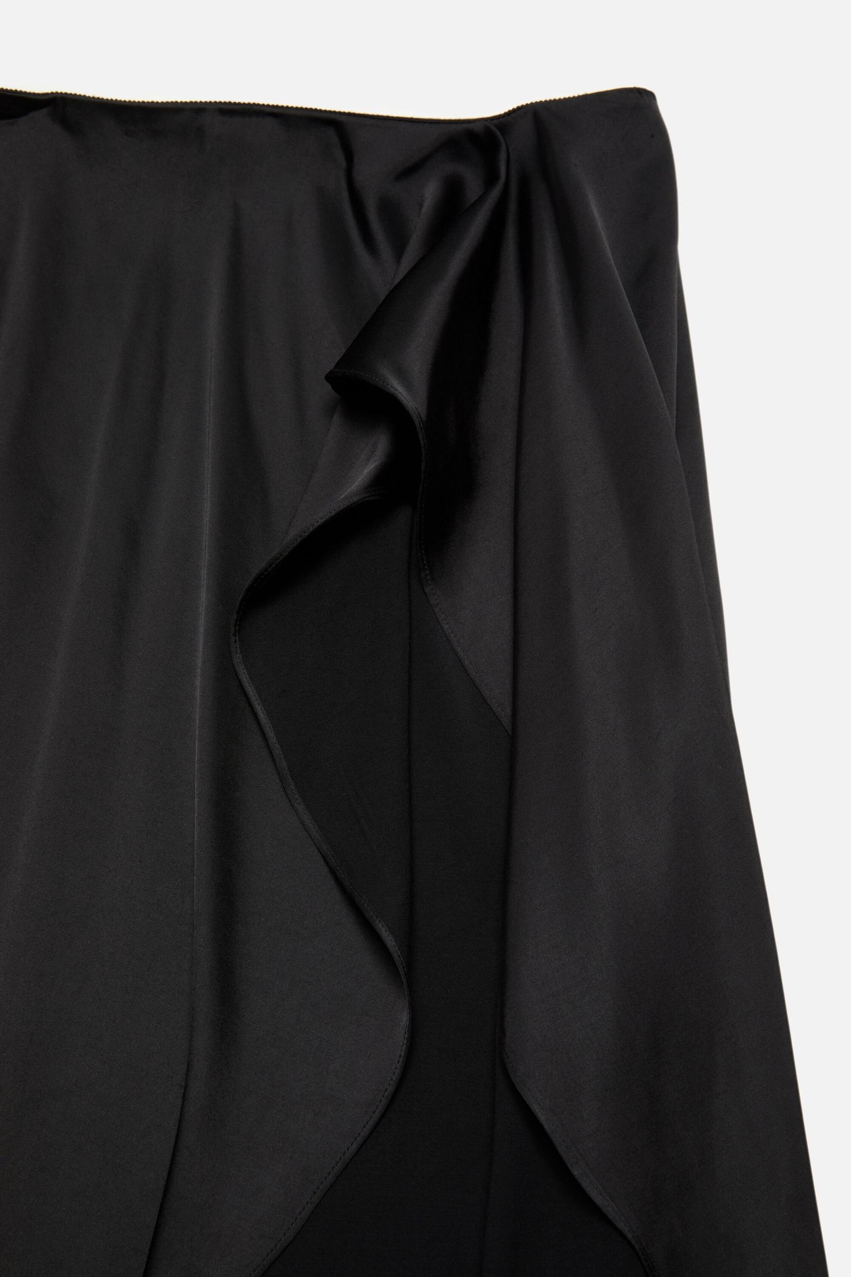 Layered Satin Skirt Product Image
