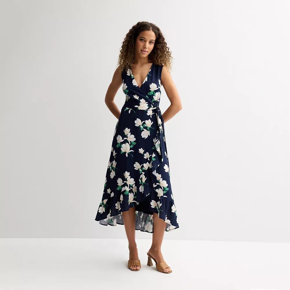 Women's Draper James Sleeveless Wrap Maxi Dress, Size: XL, Blue Team Product Image