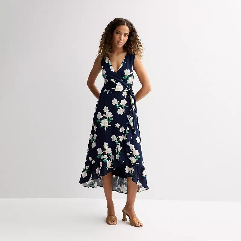 Women's Draper James Sleeveless Wrap Maxi Dress, Size: XL, Blue Team Product Image