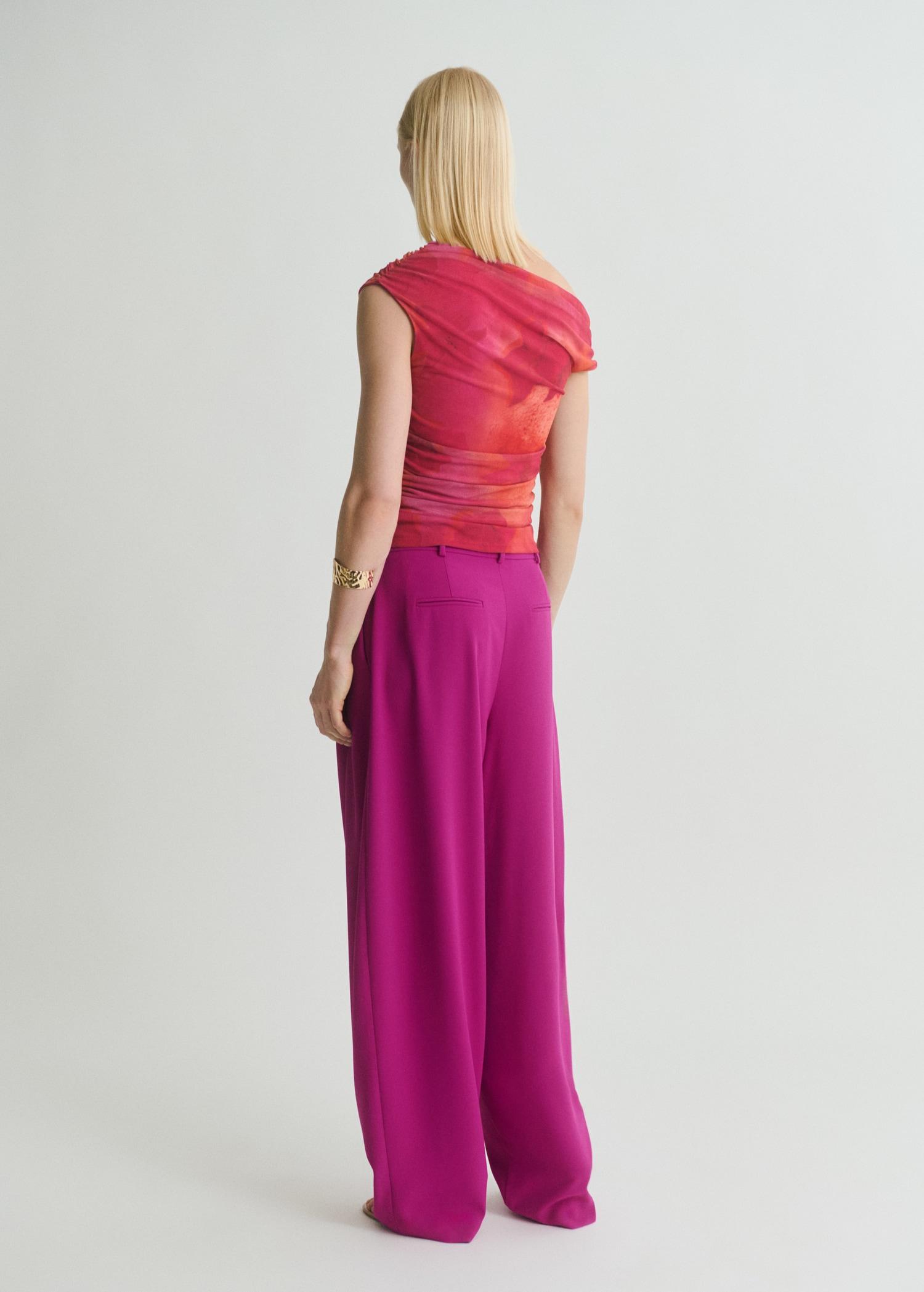 Pleat detail pants - Women | MANGO USA Product Image