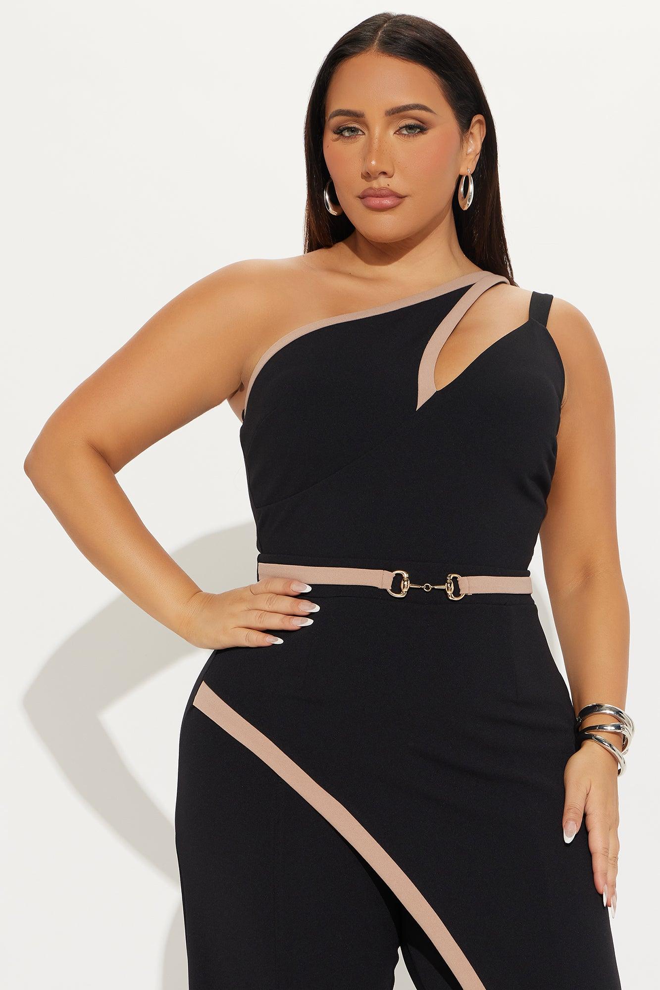 Styled for Success Jumpsuit - Black/combo Product Image