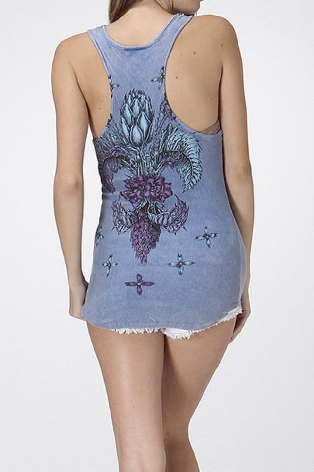 Studded Fleur De Lis Tank Product Image