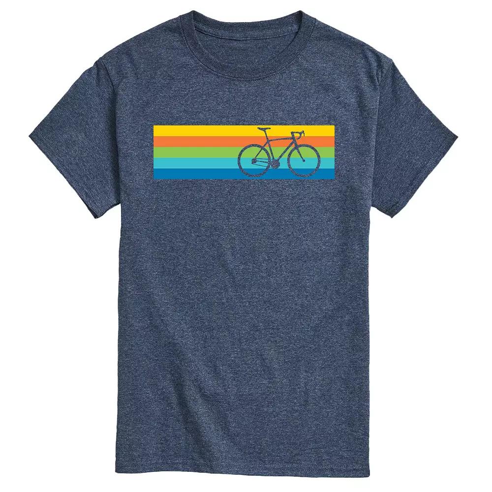 Boy's Road Bike Retro Stripes Tee, Men's,  Product Image