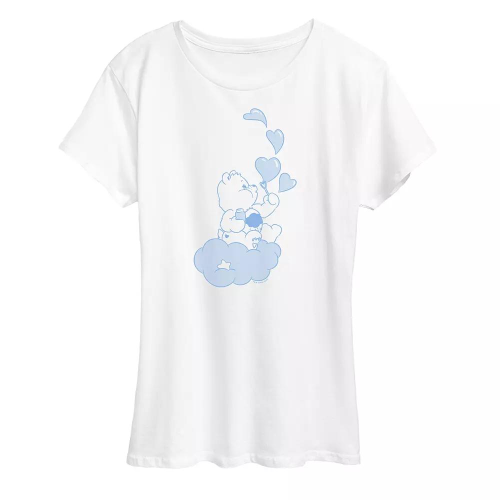 Women's Care Bears Grumpy Bear Bubbles Graphic Tee, Girl's,  Product Image