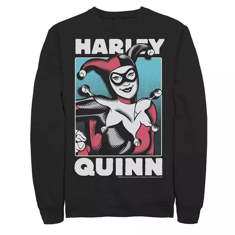 Men's DC Comics Harley Quinn Portrait Sweatshirt,  Product Image