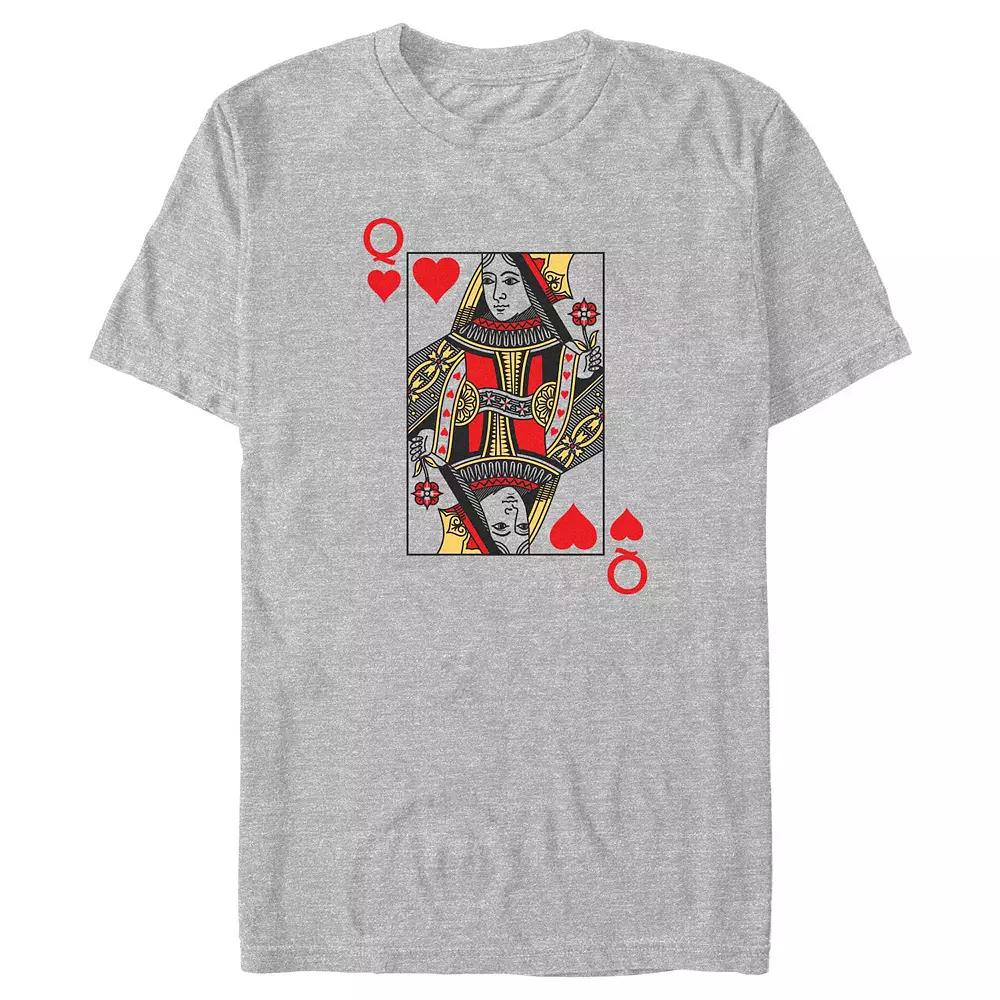 Big & Tall Queen Of Hearts Card Graphic Tee, Men's,  Product Image