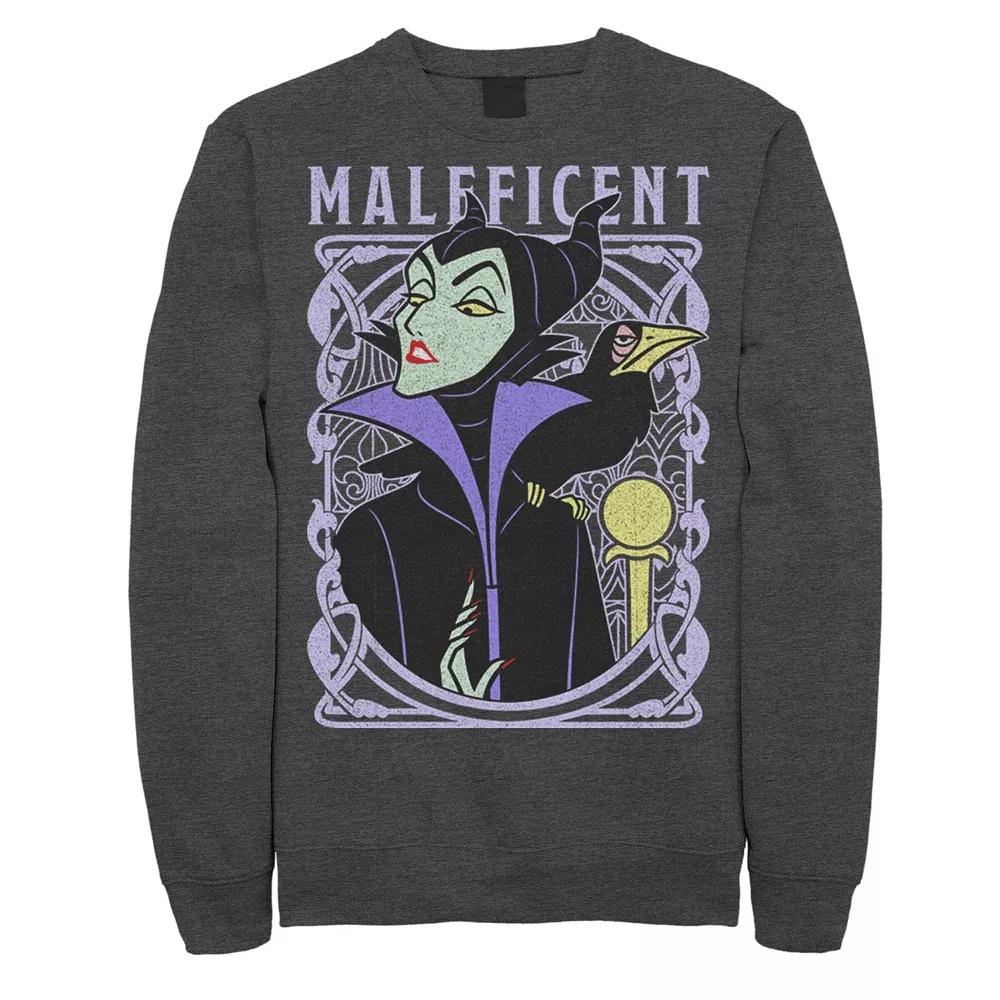 Disney's Sleeping Beauty Maleficent Men's Old School Poster Sweatshirt,  Product Image