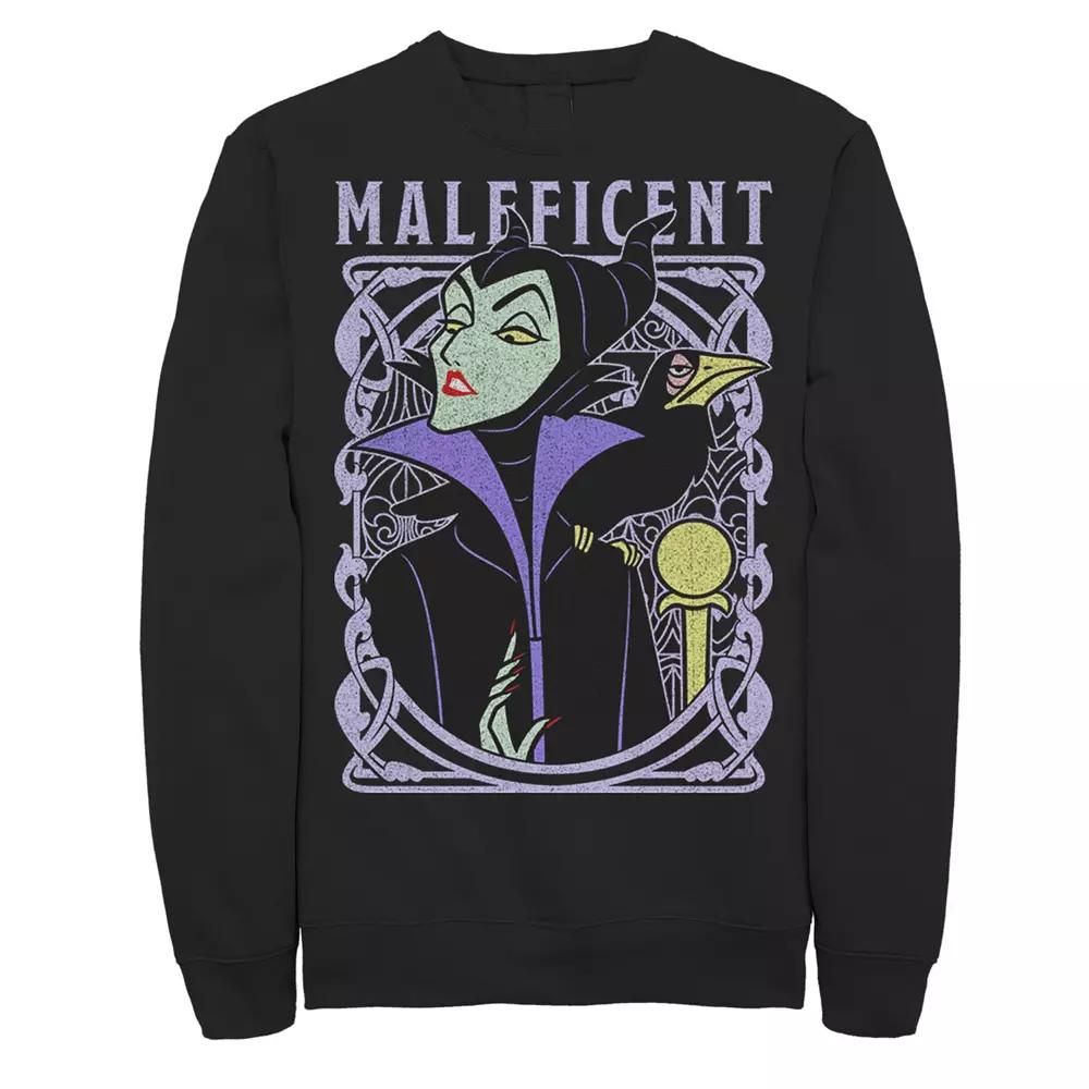 Disney's Sleeping Beauty Maleficent Men's Old School Poster Sweatshirt,  Product Image