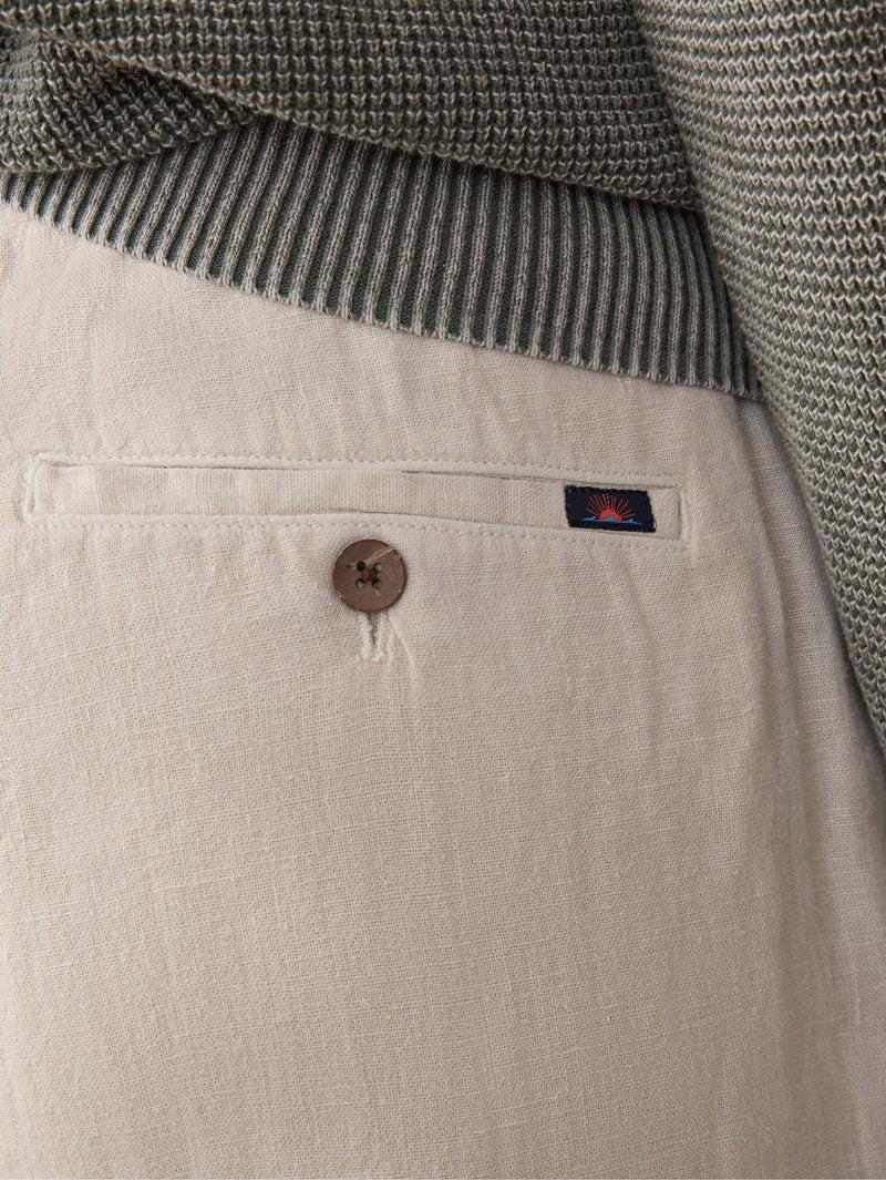 Linen Drawstring Pant - Weathered Sand Product Image