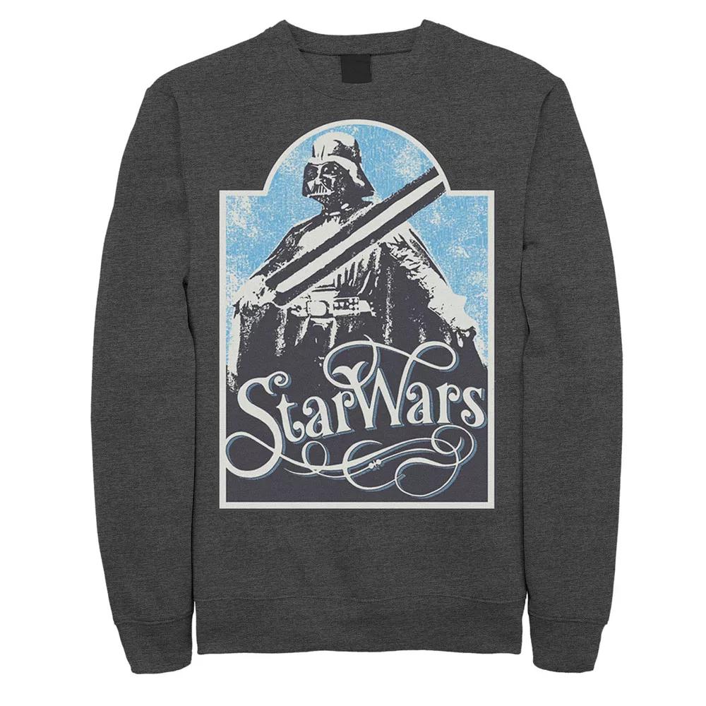 Men's Star Wars Retro Vader Poster Sweatshirt,  Product Image