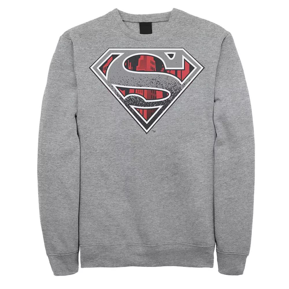 Big & Tall DC Comics Superman Skyline Chest Logo Fleece Sweatshirt, Men's,  Product Image
