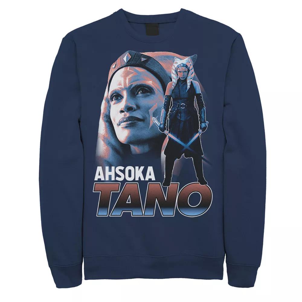 Men's Star Wars The Mandalorian Ahsoka Tano Collage Portrait Sweatshirt,  Product Image