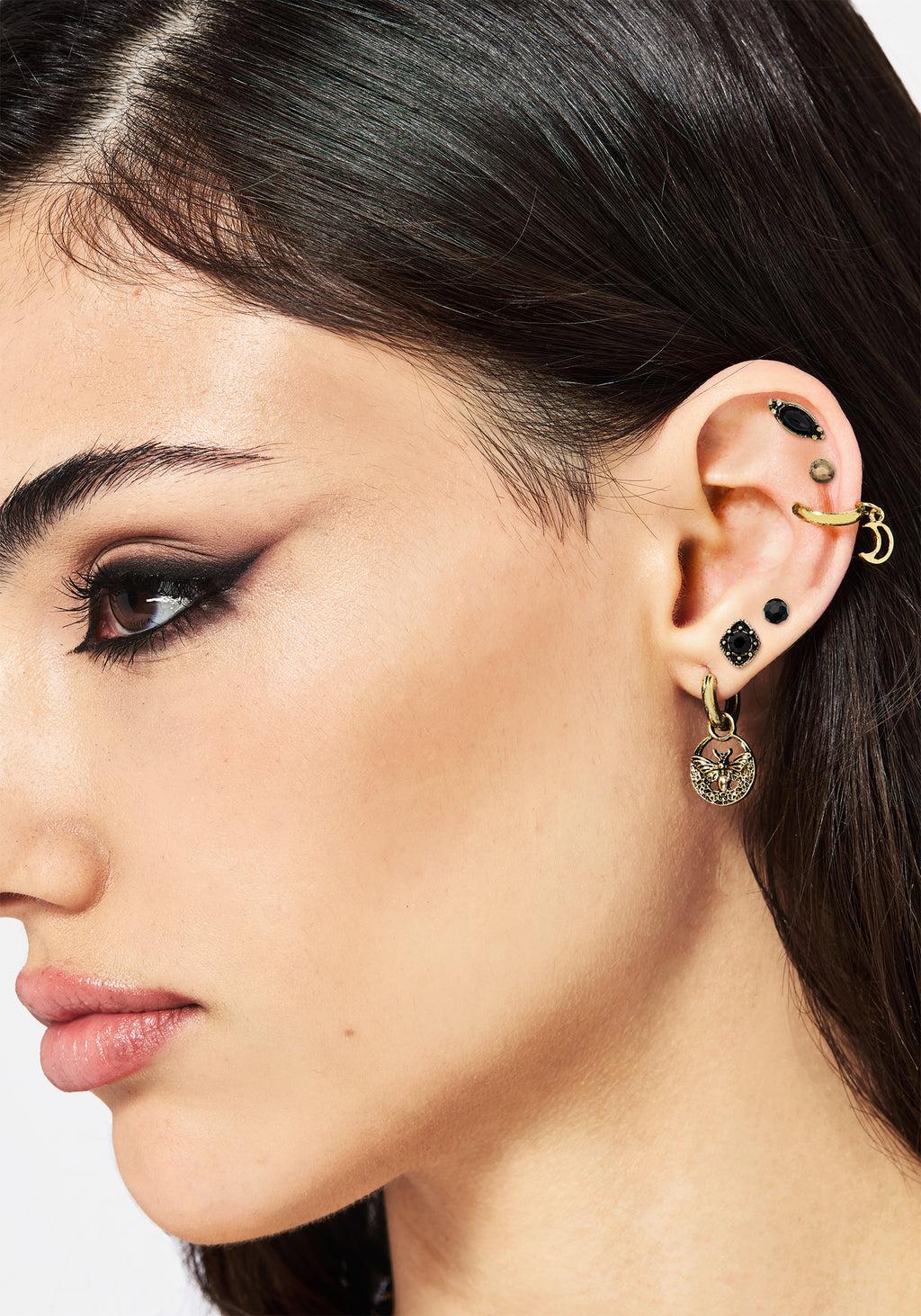 Ciela Moon Moth Earring Set Product Image