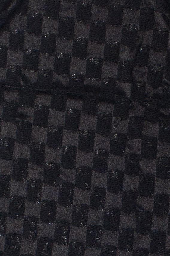 Mesh Checker Long Sleeve Top Product Image