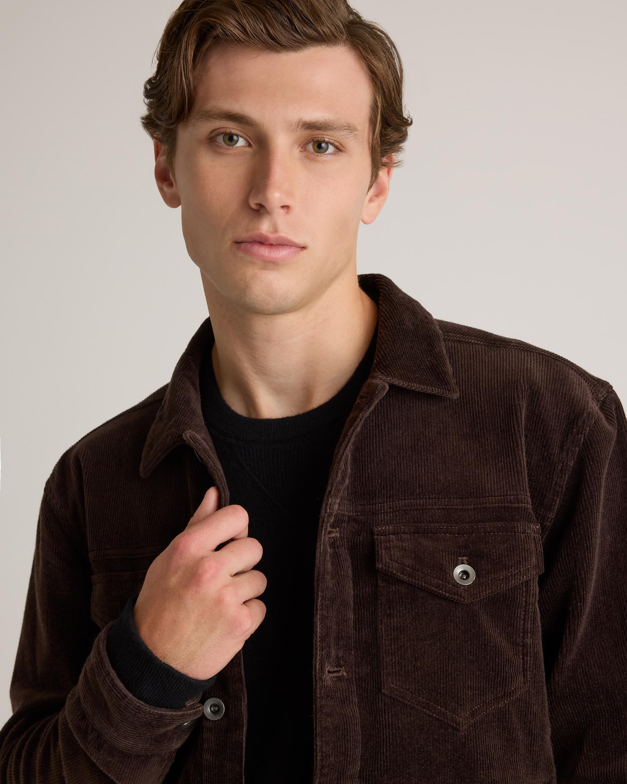 Quince | Men's Organic Stretch Corduroy Trucker Jacket Organic Cotton Product Image