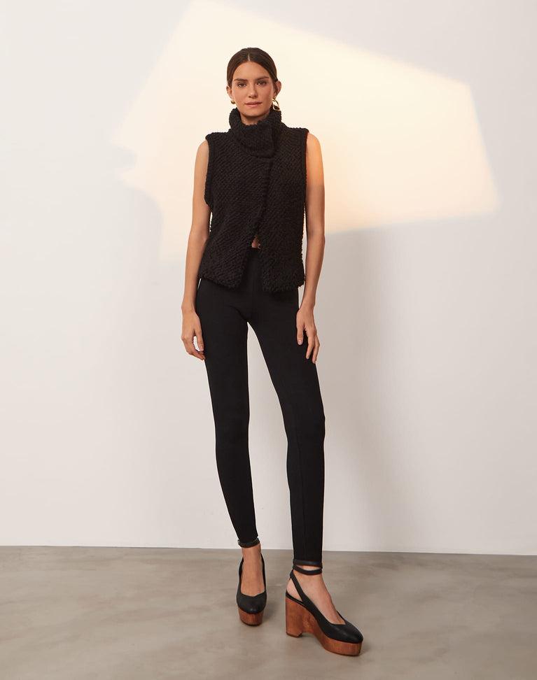 Knit Ita Vest Jacket - Black Product Image